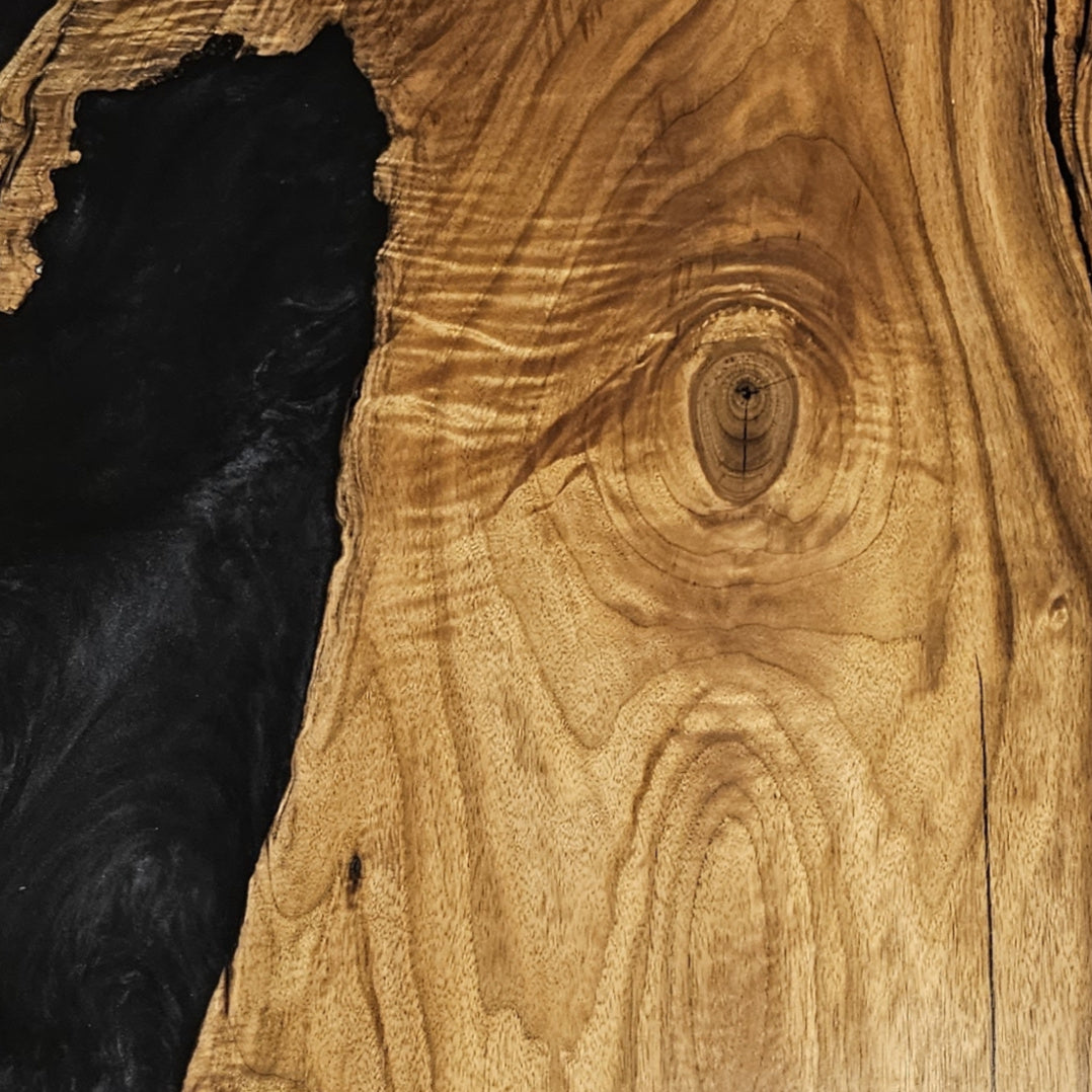 Butternut & Black Epoxy Dining Table | Handcrafted in Hamilton