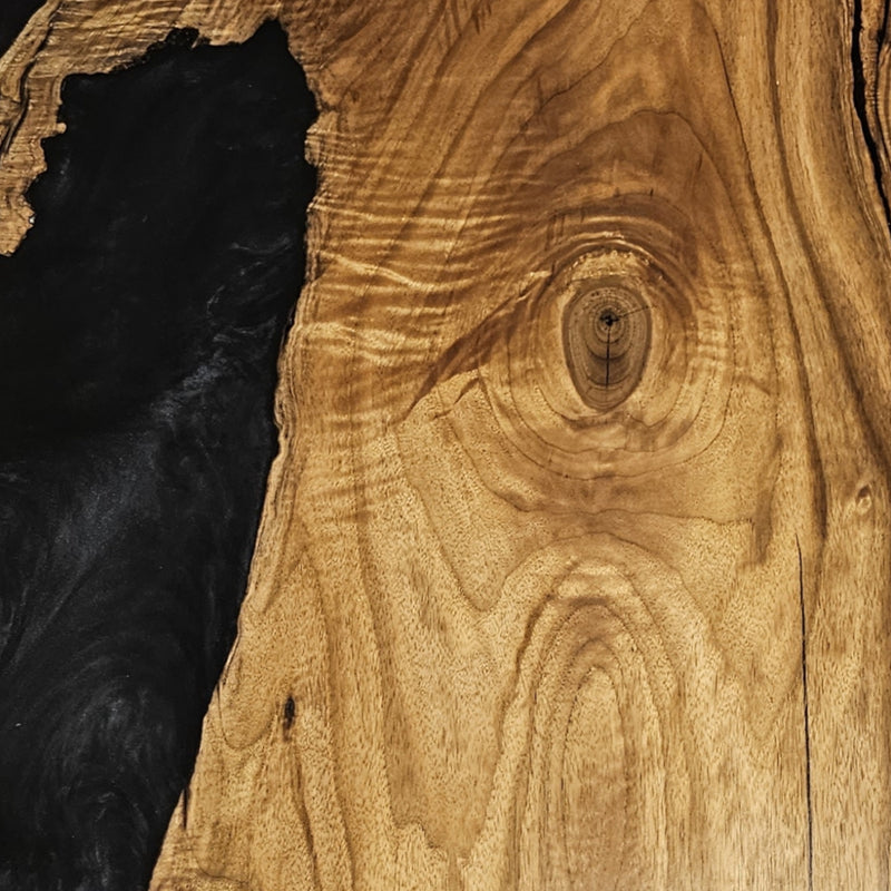 Butternut & Black Epoxy Dining Table | Handcrafted in Hamilton