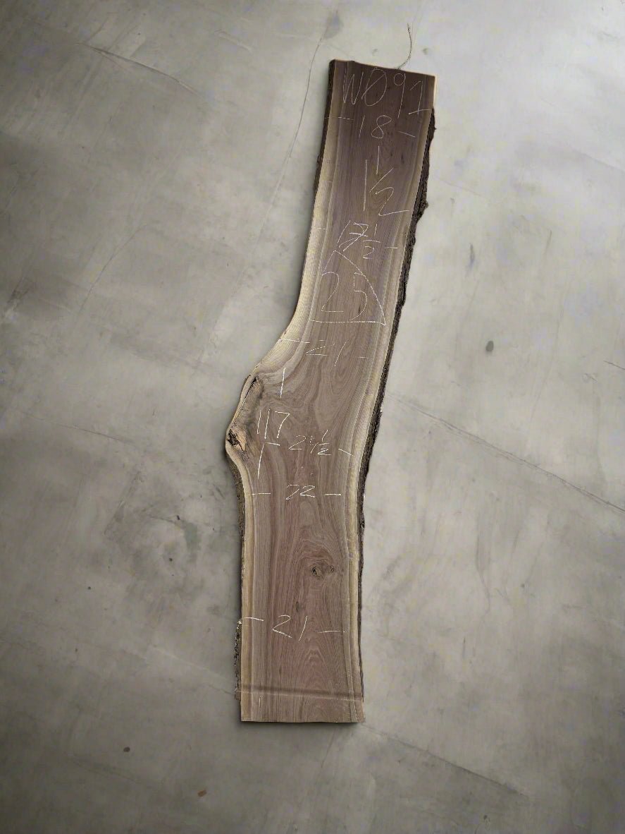 Walnut Slab W091 - Crown Point Wood Co.