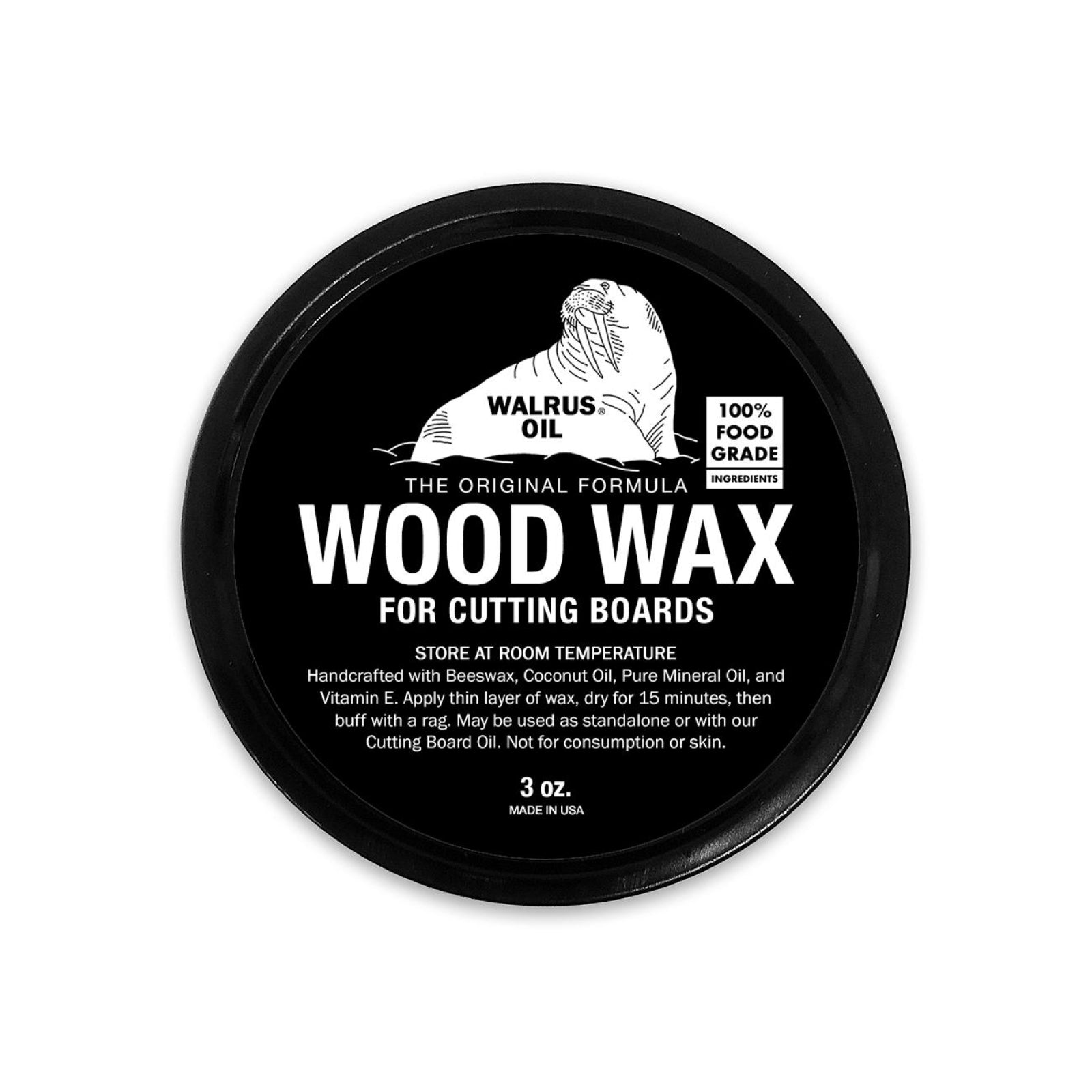 Walrus Oil – Cutting Board Wax (Food - Safe Wood Sealer) - Crown Point Wood Co.